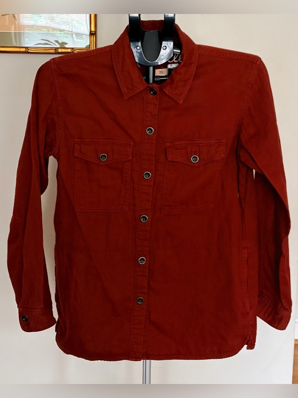 Madewell Rust Red Button-Front Shirt